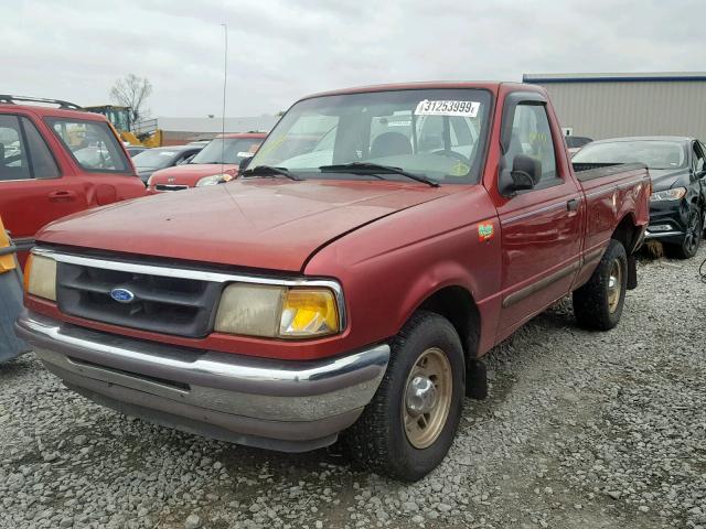 1FTCR10U5VUD04274 - 1997 FORD RANGER RED photo 2