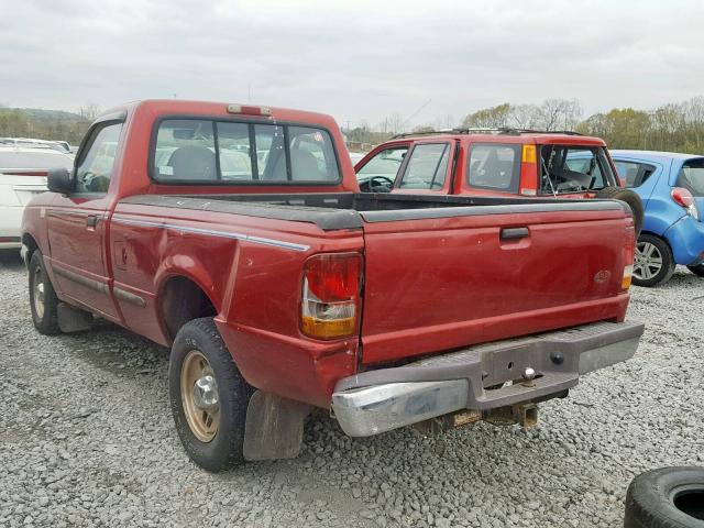 1FTCR10U5VUD04274 - 1997 FORD RANGER RED photo 3