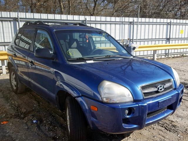 KM8JM12B16U350988 - 2006 HYUNDAI TUCSON GL BLUE photo 1