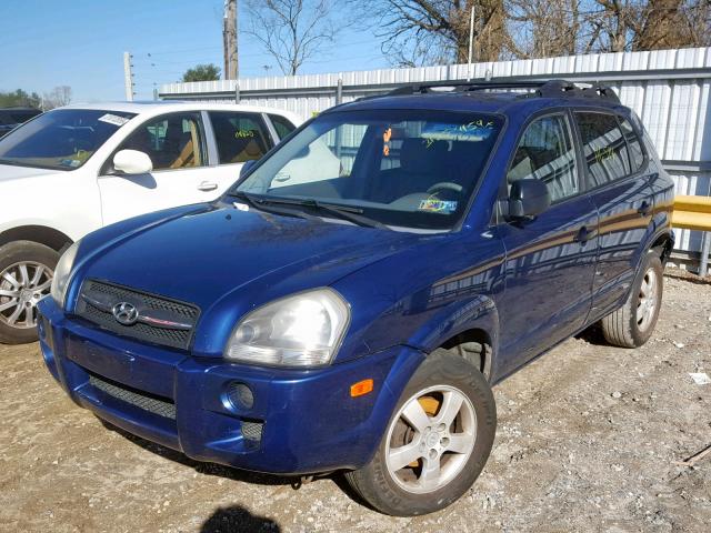 KM8JM12B16U350988 - 2006 HYUNDAI TUCSON GL BLUE photo 2