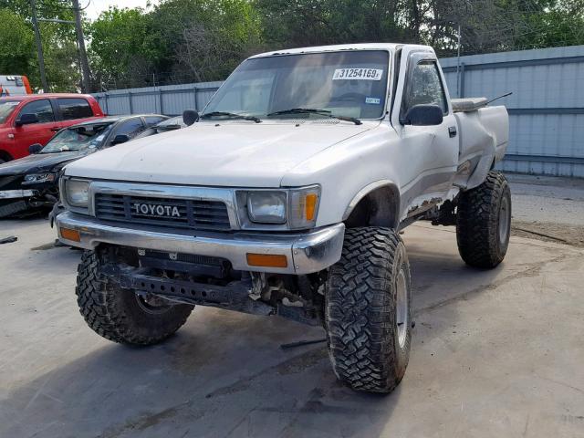 JT4RN01P2M0017523 - 1991 TOYOTA PICKUP 1/2 WHITE photo 2