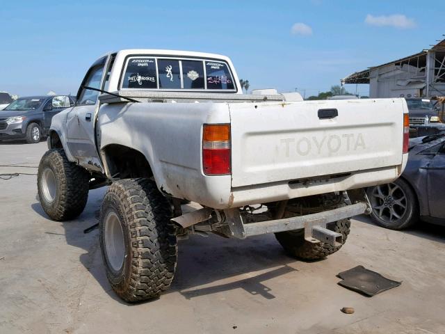 JT4RN01P2M0017523 - 1991 TOYOTA PICKUP 1/2 WHITE photo 3