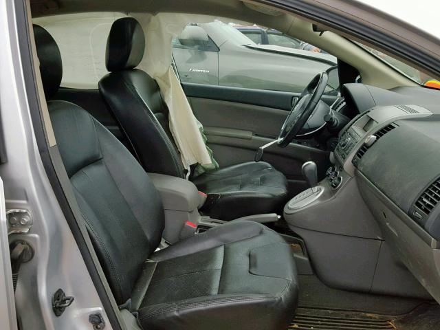 3N1AB61E38L680490 - 2008 NISSAN SENTRA 2.0 SILVER photo 5