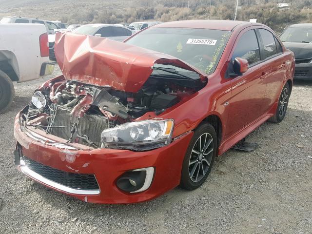 JA32U2FU3HU005456 - 2017 MITSUBISHI LANCER ES  photo 2