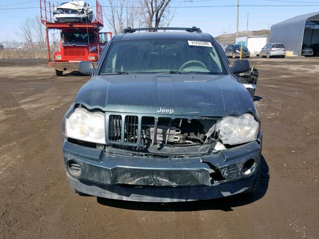 1J4GR48K15C635715 - 2005 JEEP GRAND CHER GREEN photo 9