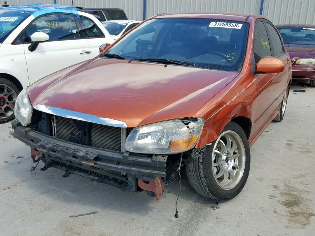 KNAFE221X95023974 - 2009 KIA SPECTRA EX ORANGE photo 2