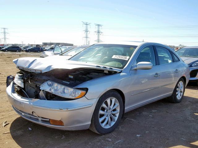 KMHFC46F66A105435 - 2006 HYUNDAI AZERA SE SILVER photo 2