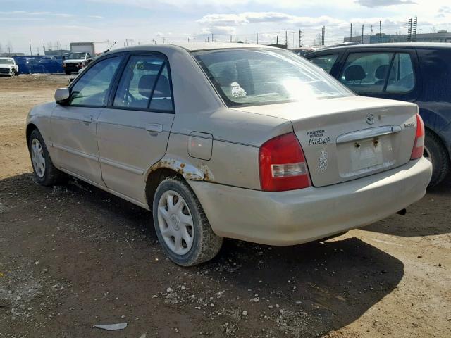 JM1BJ225520504377 - 2002 MAZDA PROTEGE DX TAN photo 3