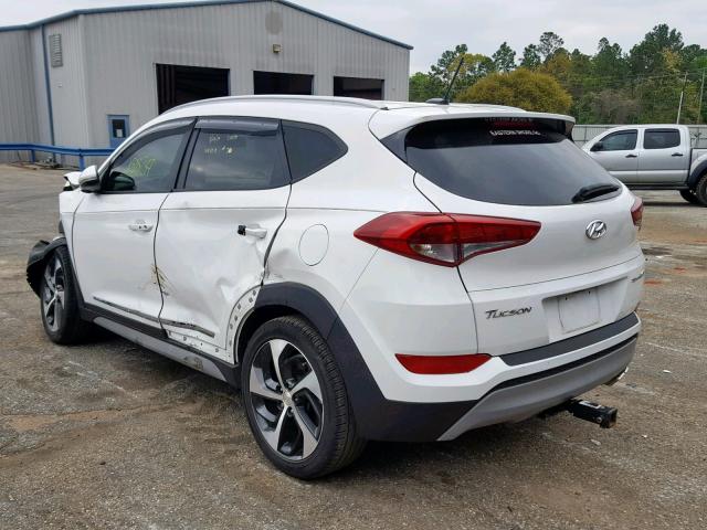 KM8J33A27HU502503 - 2017 HYUNDAI TUCSON LIM WHITE photo 3