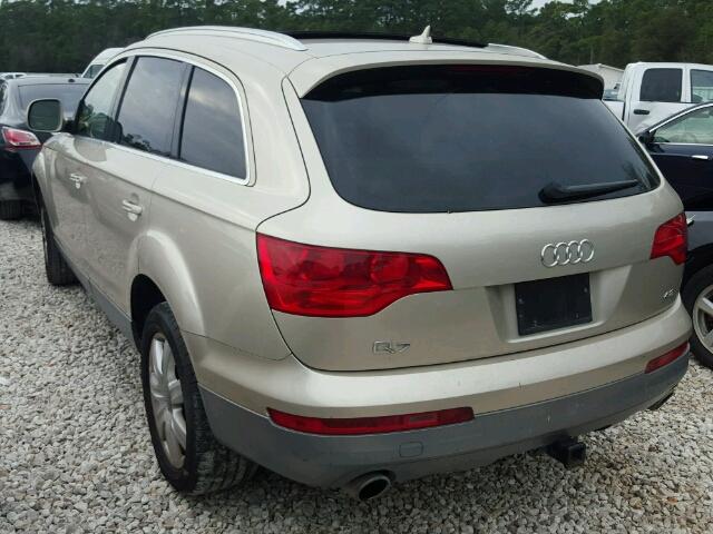 WA1AV74L07D030647 - 2007 AUDI Q7 4.2 QUA TAN photo 3