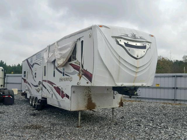 4EZFH383295049329 - 2009 CAMP 5TH WHEEL WHITE photo 1