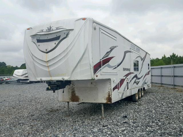 4EZFH383295049329 - 2009 CAMP 5TH WHEEL WHITE photo 2