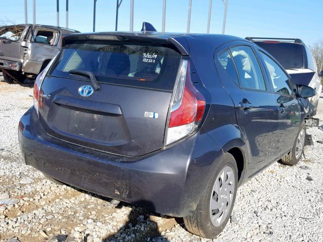 JTDKDTB31F1582733 - 2015 TOYOTA PRIUS C GRAY photo 4