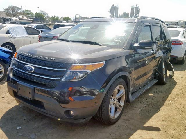 1FM5K7F81DGC86469 - 2013 FORD EXPLORER L BLACK photo 2