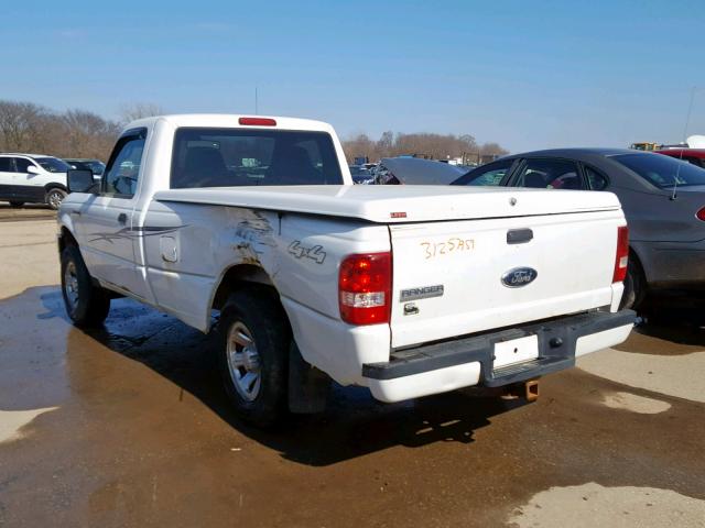 1FTYR11EX7PA27085 - 2007 FORD RANGER WHITE photo 3