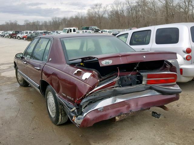 1G4CW53L4N1627909 - 1992 BUICK PARK AVENU BURGUNDY photo 3