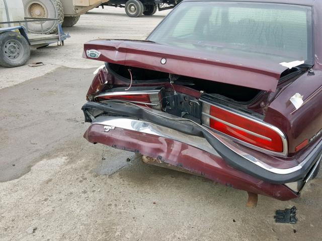 1G4CW53L4N1627909 - 1992 BUICK PARK AVENU BURGUNDY photo 9