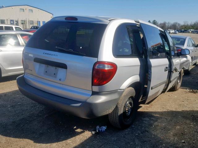 1D4GP25R96B637921 - 2006 DODGE CARAVAN SE SILVER photo 4