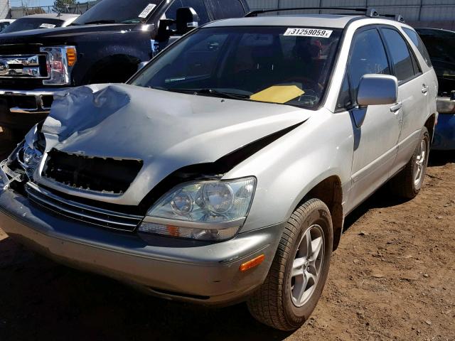 JTJHF10U230301865 - 2003 LEXUS RX 300 SILVER photo 2