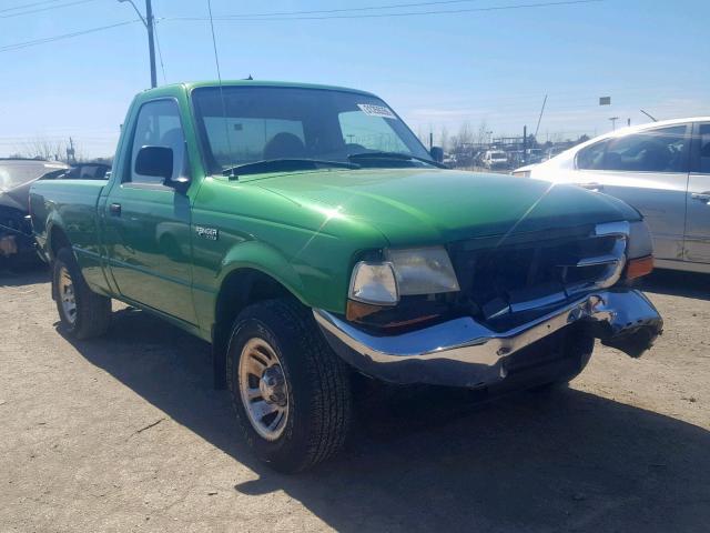 1FTYR10C2XUA00612 - 1999 FORD RANGER GREEN photo 1