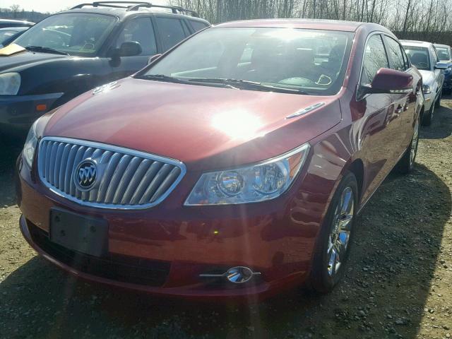 1G4GD5EG0AF191581 - 2010 BUICK LACROSSE C RED photo 2