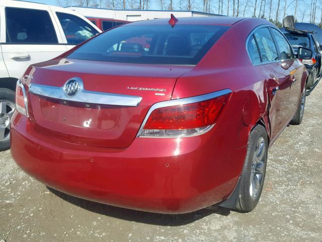 1G4GD5EG0AF191581 - 2010 BUICK LACROSSE C RED photo 4