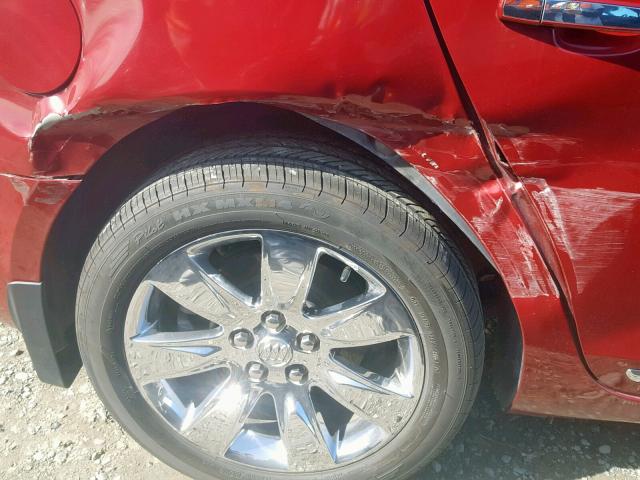 1G4GD5EG0AF191581 - 2010 BUICK LACROSSE C RED photo 9