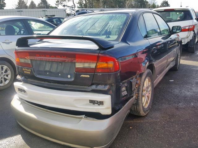 4S3BE6864Y7201697 - 2000 SUBARU LEGACY OUT BLACK photo 4