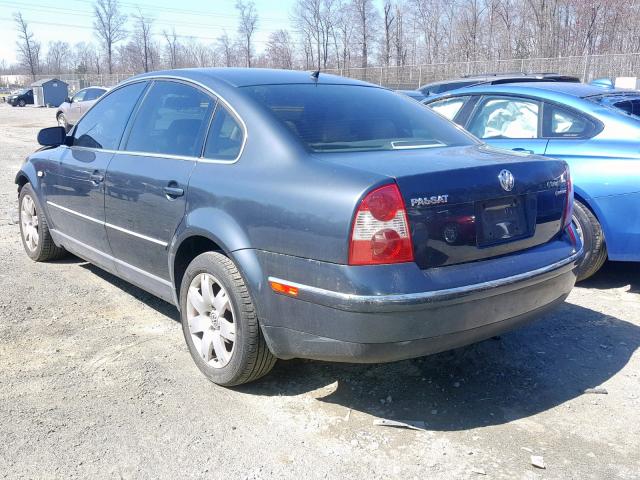WVWTH63B51E157145 - 2001 VOLKSWAGEN PASSAT GLX ლურჯი ფოტო 3