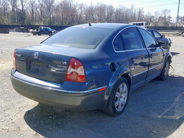 WVWTH63B51E157145 - 2001 VOLKSWAGEN PASSAT GLX ლურჯი ფოტო 4