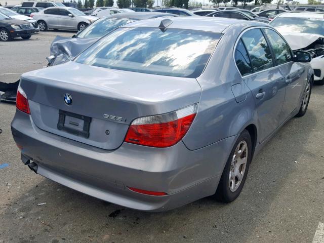 WBANA53524B854454 - 2004 BMW 525 I GRAY photo 4