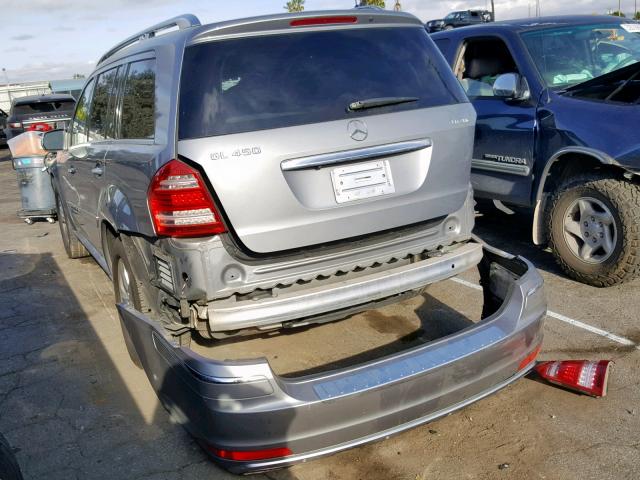 4JGBF7BE6AA596862 - 2010 MERCEDES-BENZ GL 450 4MA GRAY photo 3