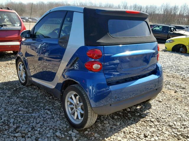 WMEEK3BA9AK335126 - 2010 SMART FORTWO PAS 蓝色 照片 3