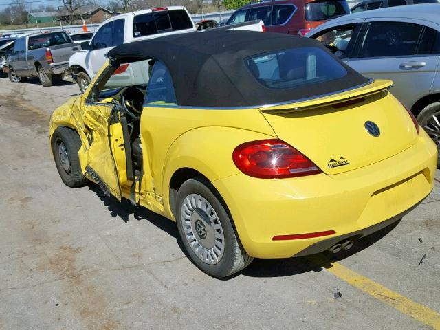 3VW507AT3FM803878 - 2015 VOLKSWAGEN BEETLE 1.8 YELLOW photo 3