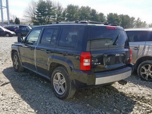 1J8FF48W37D315170 - 2007 JEEP PATRIOT LI BLACK photo 3