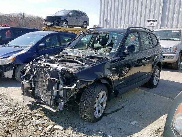 WBXPC9C49AWJ34967 - 2010 BMW X3 XDRIVE3 BLACK photo 2