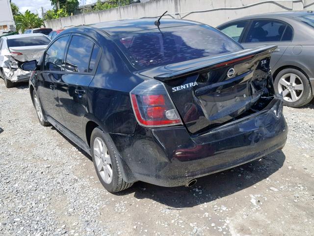 3N1AB6AP0CL784798 - 2012 NISSAN SENTRA 2.0 BLACK photo 3