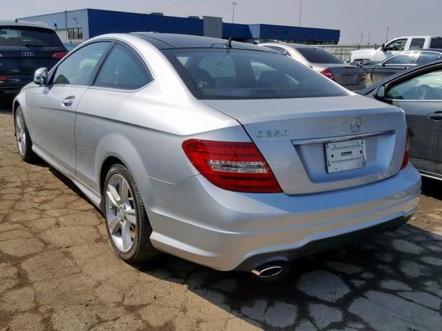 WDDGJ4HB5EG282763 - 2014 MERCEDES-BENZ C 250 SILVER photo 3