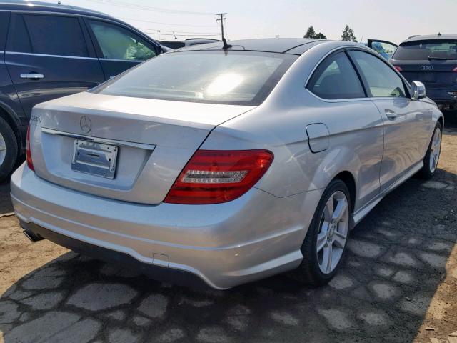 WDDGJ4HB5EG282763 - 2014 MERCEDES-BENZ C 250 SILVER photo 4