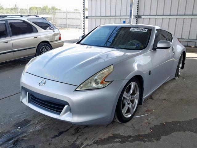 JN1AZ44E59M403858 - 2009 NISSAN 370Z SILVER photo 2