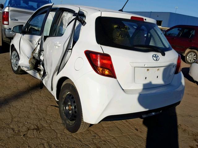 VNKKTUD35HA078928 - 2017 TOYOTA YARIS L WHITE photo 3