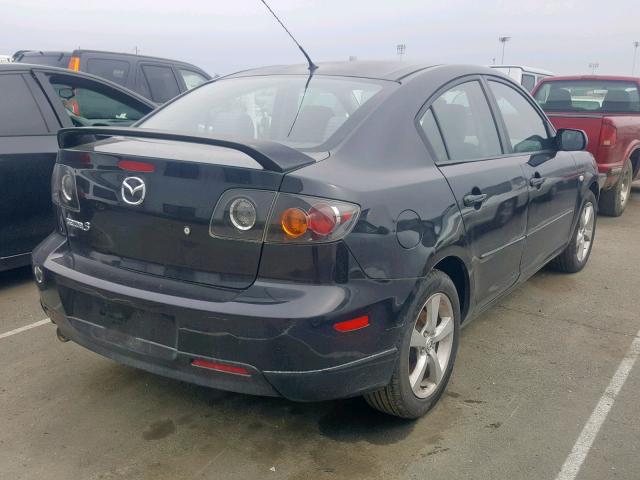 JM1BK124761400083 - 2006 MAZDA 3 S BLACK photo 4