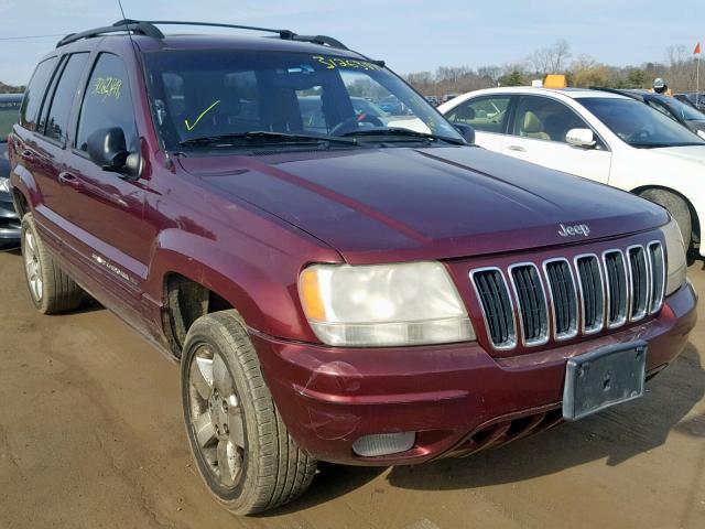 1J4GW58N11C502035 - 2001 JEEP GRAND CHER MAROON photo 1