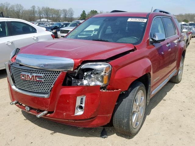 2GKALYEK4D6168908 - 2013 GMC TERRAIN DE MAROON photo 2