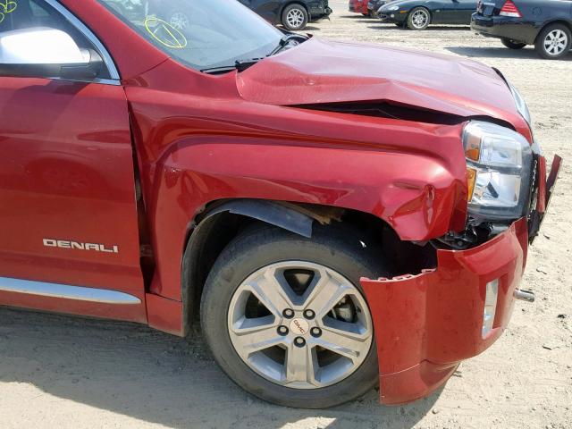 2GKALYEK4D6168908 - 2013 GMC TERRAIN DE MAROON photo 9