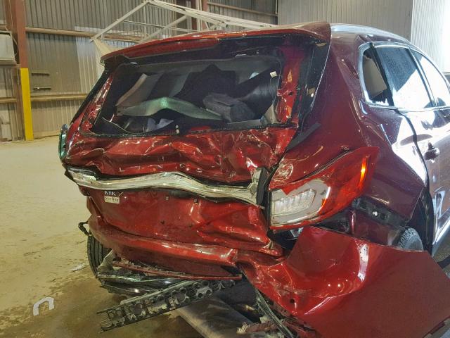 2LMTJ6KR5GBL82477 - 2016 LINCOLN MKX SELECT RED photo 9