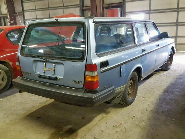 YV1AW8803N1916849 - 1992 VOLVO 240 BLUE photo 4