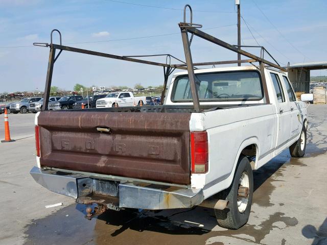 2FTHW3515FCB30345 - 1985 FORD F350 WHITE photo 4