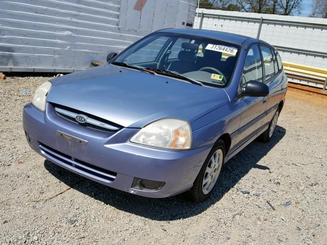 KNADC165136130997 - 2003 KIA RIO CINCO BLUE photo 2