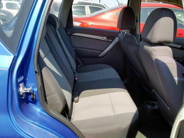 KL1TD66EX9B627188 - 2009 CHEVROLET AVEO LS BLUE photo 6